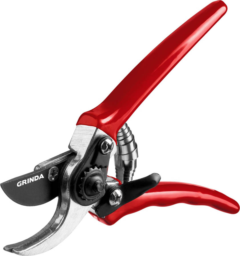 GRINDA 152 мм, мини, с алюминиевыми рукоятками, плоскостной секатор 8-423000_z02 купить по цене 540 ₽ в интернет магазине ТЕХСАД