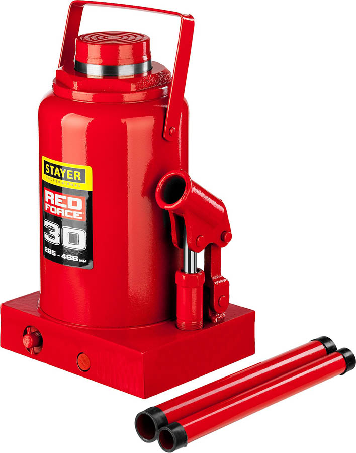 STAYER 30 т, 285-465 мм, домкрат бутылочный гидравлический RED FORCE 43160-30_z01 Professional купить по цене 10&nbsp;190 ₽ в интернет магазине ТЕХСАД
