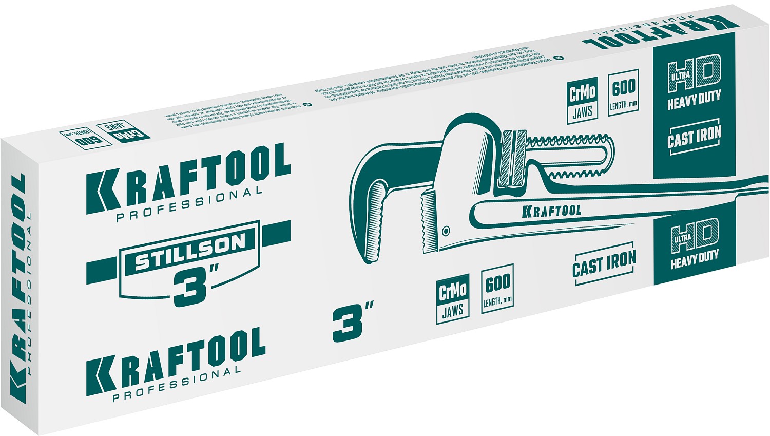 KRAFTOOL 3''/600 мм трубный разводной ключ 2727-60 купить по цене 2&nbsp;870 ₽ в интернет магазине ТЕХСАД