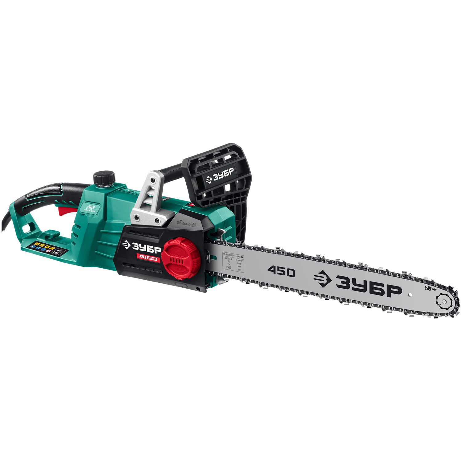 ЗУБР 2700 Вт, 45 см шина, пила цепная электрическая ПЦ-2745 Мастер купить по цене 12&nbsp;440 ₽ в интернет магазине ТЕХСАД