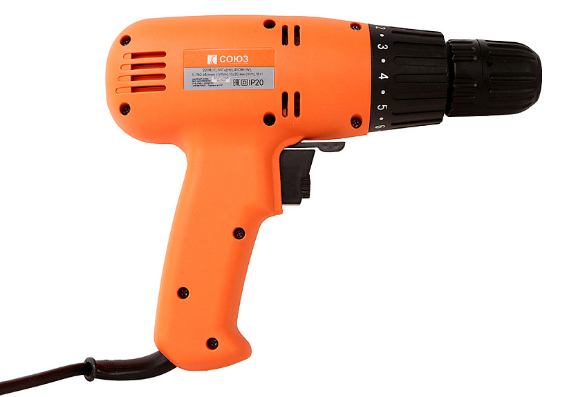 Сетевой шуруповерт СОЮЗ ДУС-2142 купить по цене 2&nbsp;290 ₽ в интернет магазине ТЕХСАД