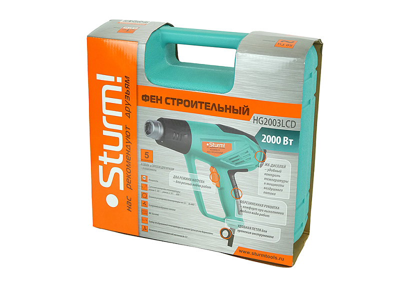 Фен технический Sturm! HG2003LCD купить по цене 5&nbsp;990 ₽ в интернет магазине ТЕХСАД