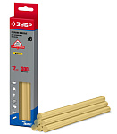 ЗУБР 6 шт, 12 х 300 мм, высокотемпературные стержни клеевые для термоклеевых пистолетов 06858-12-1 купить по цене 262 ₽ в интернет магазине ТЕХСАД