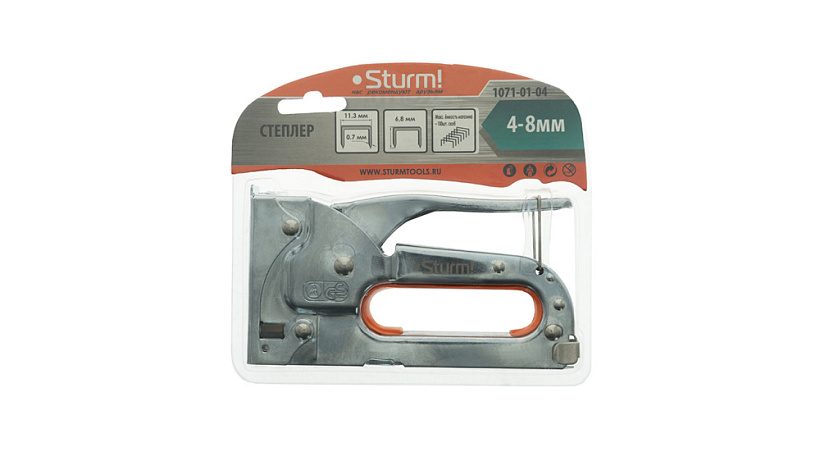 Степлер Sturm! 1071-01-04 купить по цене 960 ₽ в интернет магазине ТЕХСАД
