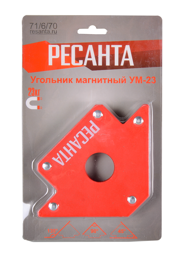 Угольник магнитный УМ-23 Ресанта купить по цене 379 ₽ в интернет магазине ТЕХСАД