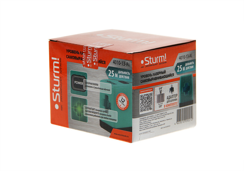 Лазерный уровень Sturm! 4010-13-AL купить по цене 5&nbsp;250 ₽ в интернет магазине ТЕХСАД