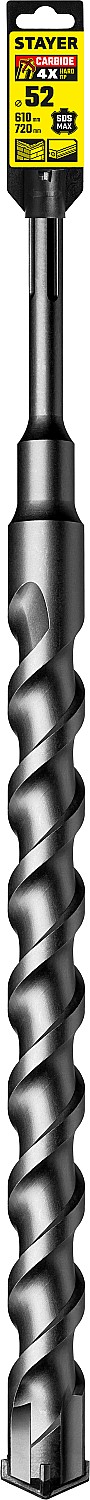 STAYER 52 х 610 мм, SDS-max, бур по бетону 29370-610-52 Professional купить по цене 7&nbsp;330 ₽ в интернет магазине ТЕХСАД