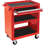 Тележка открытая, 3 полки и ящик, красная МАСТАК 520-01580R купить по цене 29&nbsp;500 ₽ в интернет магазине ТЕХСАД