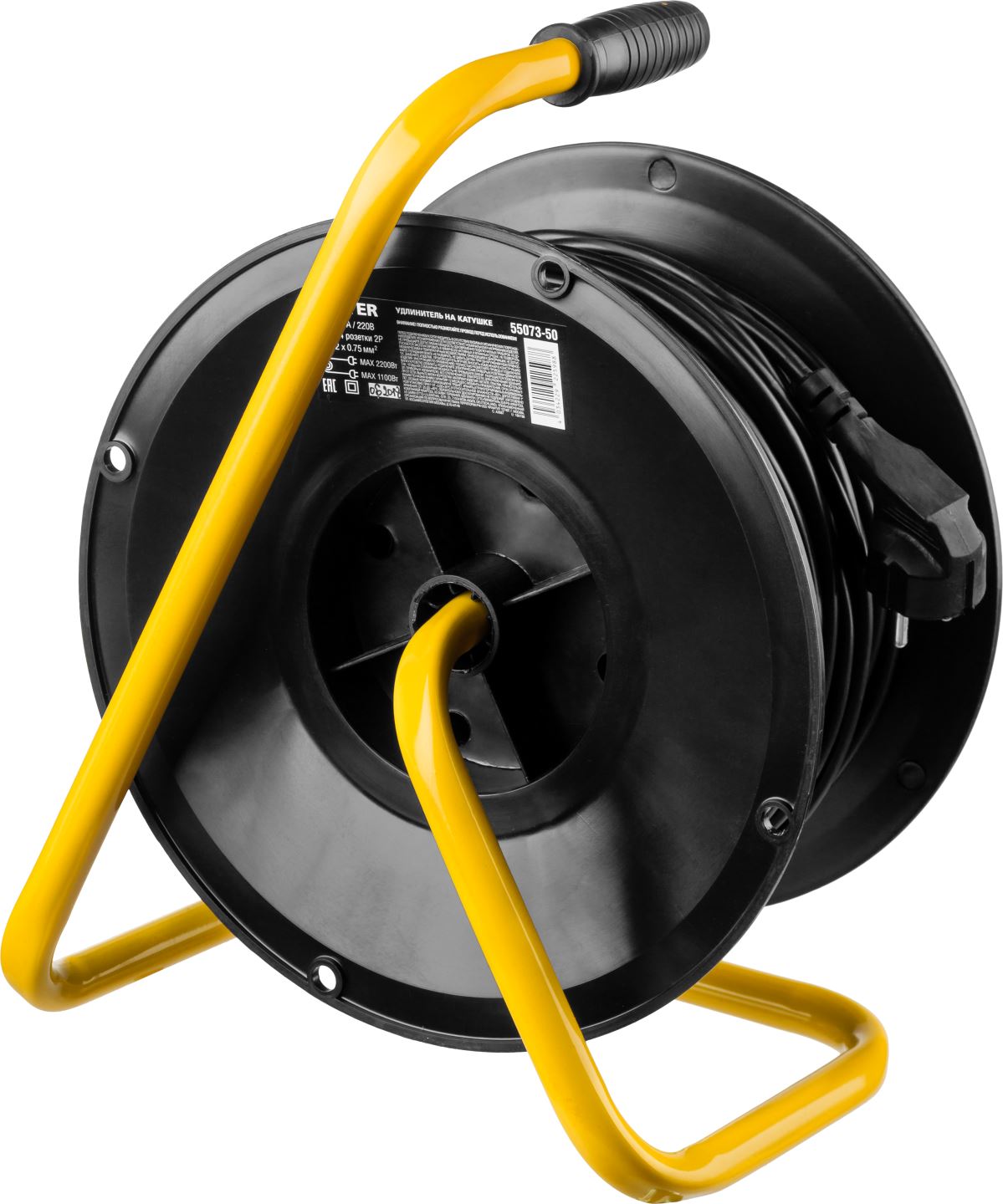 STAYER 40 м, 1300Вт, ПВС 2x0, удлинитель на катушке MS 207 55073-40 купить по цене 2&nbsp;090 ₽ в интернет магазине ТЕХСАД