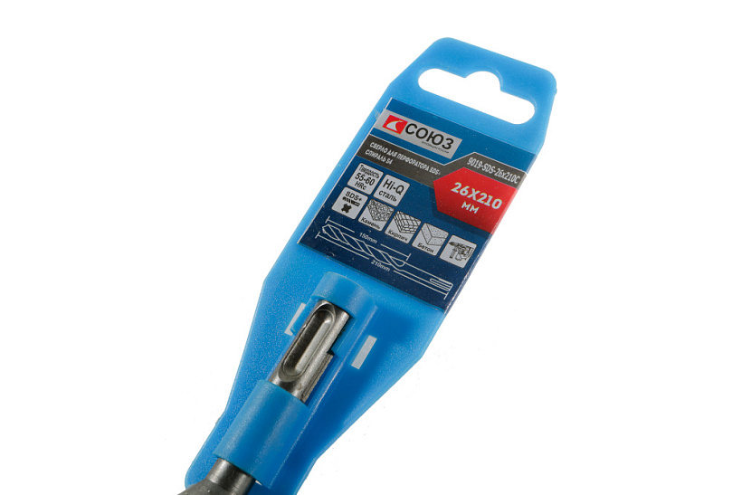 Бур SDS+ СОЮЗ 9019-SDS-26x210C купить по цене 280 ₽ в интернет магазине ТЕХСАД