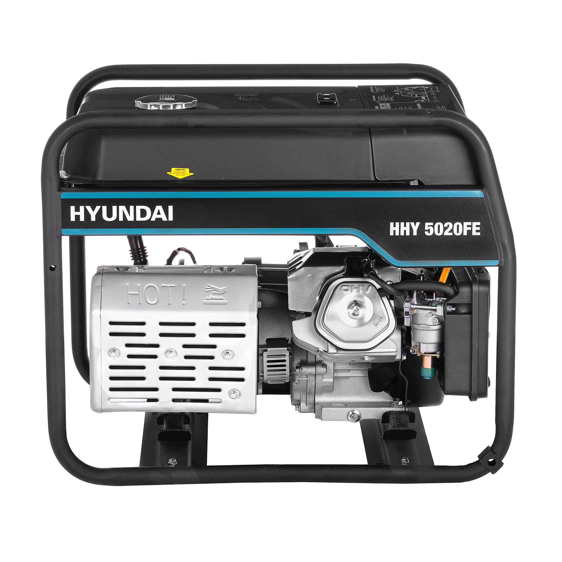 Бензиновый генератор HYUNDAI HHY 5020FE купить по цене 84&nbsp;690 ₽ в интернет магазине ТЕХСАД