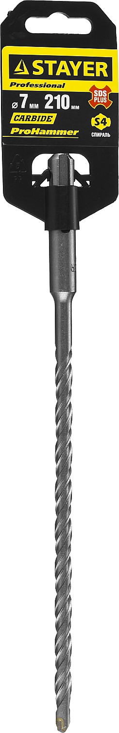 STAYER  7 x 210 мм, SDS-Plus, бур по бетону 2930-210-07_z01 купить по цене 57 ₽ в интернет магазине ТЕХСАД