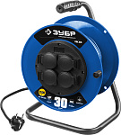 ЗУБР 30 м, 3500Вт, 4 гнезда, ПВС, удлинитель на катушке 55081-30 Профессионал купить по цене 4&nbsp;290 ₽ в интернет магазине ТЕХСАД