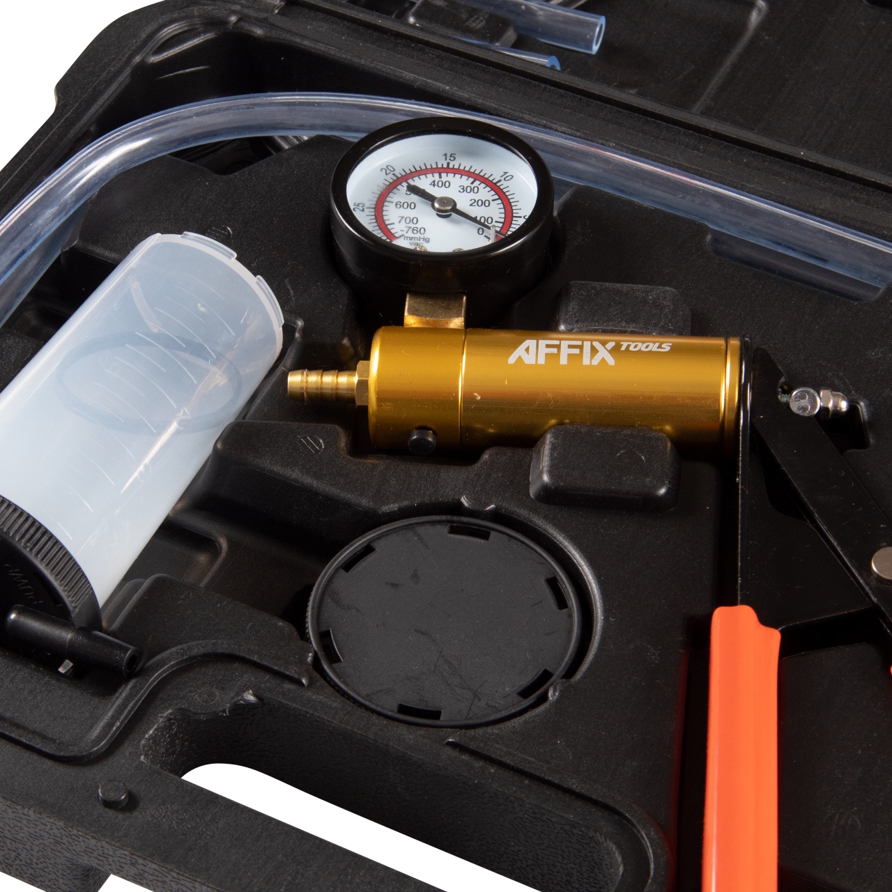 Вакуумметр, от -1 до 0 бар, комплект адаптеров, кейс, 15 предметов AFFIX AF12030015C купить по цене 1&nbsp;980 ₽ в интернет магазине ТЕХСАД