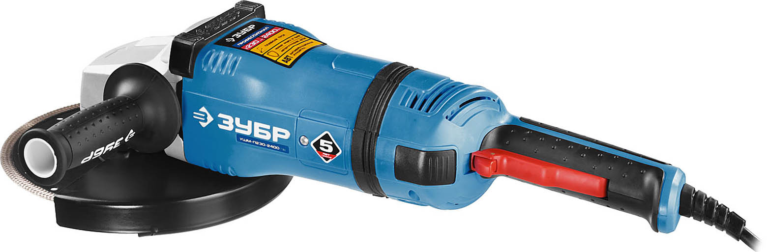 ЗУБР 2400 Вт, 230*22,2мм, углошлифовальная машина (болгарка) УШМ-П230-2400 ПВ Профессионал купить по цене 9&nbsp;870 ₽ в интернет магазине ТЕХСАД