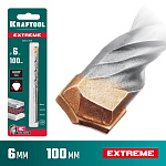 KRAFTOOL 6 х 100 мм, 3-х гранный хвостовик, сверло по бетону EXTREME 29166-100-06 купить по цене 175 ₽ в интернет магазине ТЕХСАД