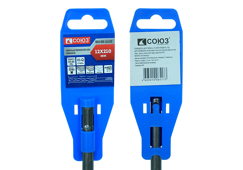Бур SDS+ СОЮЗ 9019-SDS-12x210C купить по цене 120 ₽ в интернет магазине ТЕХСАД