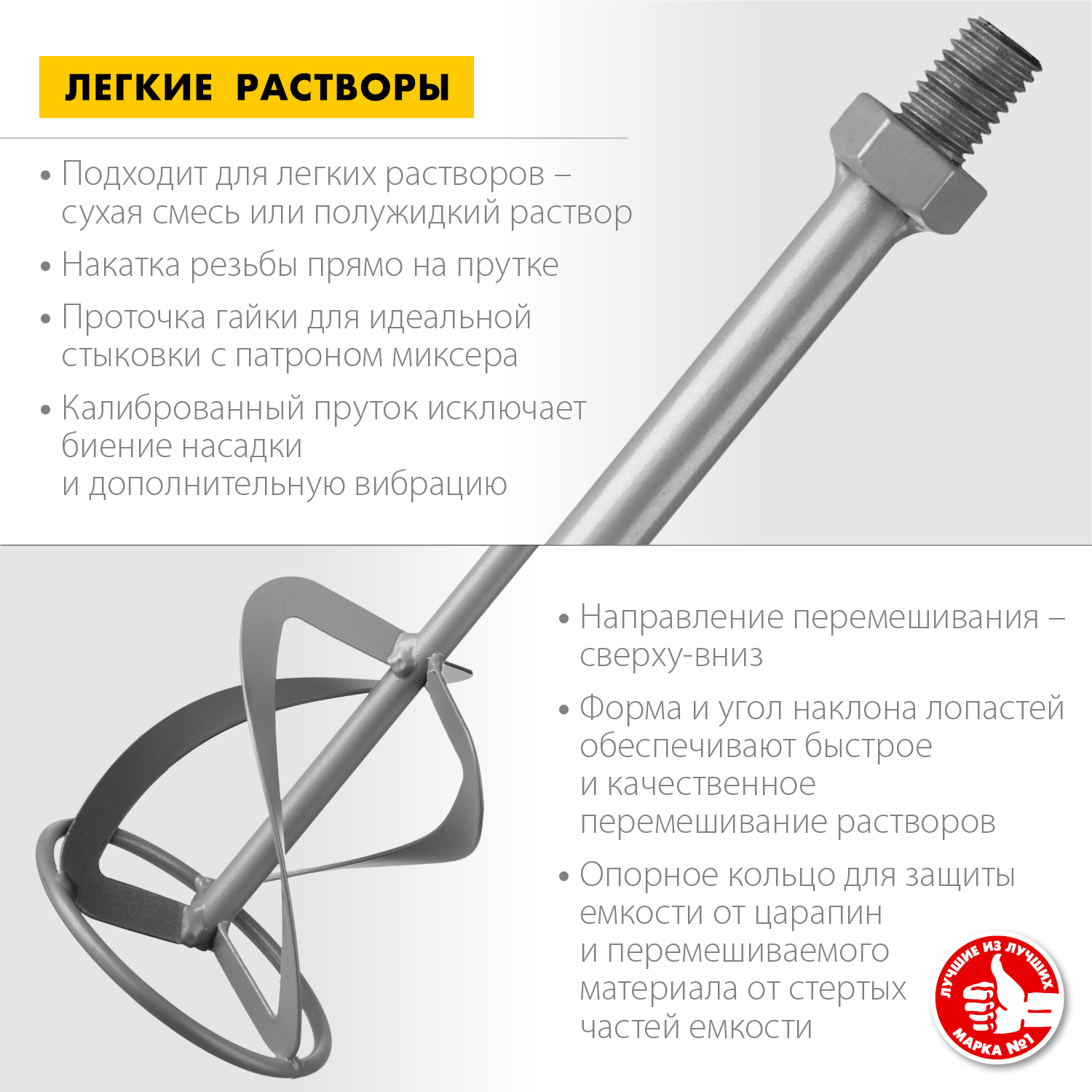 ЗУБР 120 мм, М14, насадка-миксер для легких растворов МНЛ-120 Мастер купить по цене 1&nbsp;130 ₽ в интернет магазине ТЕХСАД