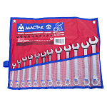 Набор комбинированных ключей, 8-22 мм, 12 предметов МАСТАК 0211-12P купить по цене 6&nbsp;210 ₽ в интернет магазине ТЕХСАД