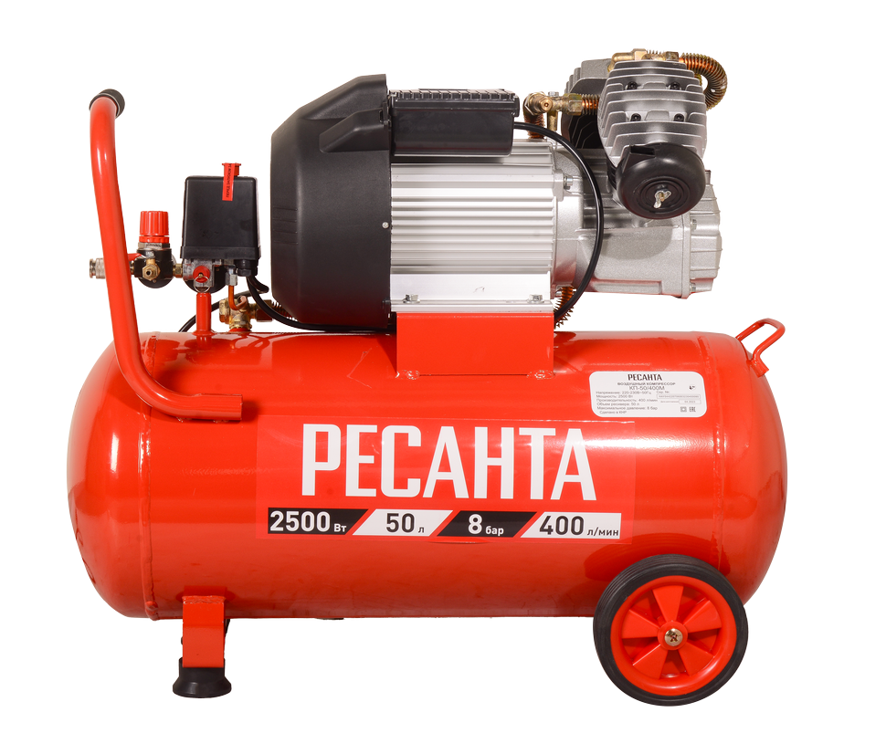 Компрессор Ресанта КП-50/400М купить по цене 29&nbsp;290 ₽ в интернет магазине ТЕХСАД
