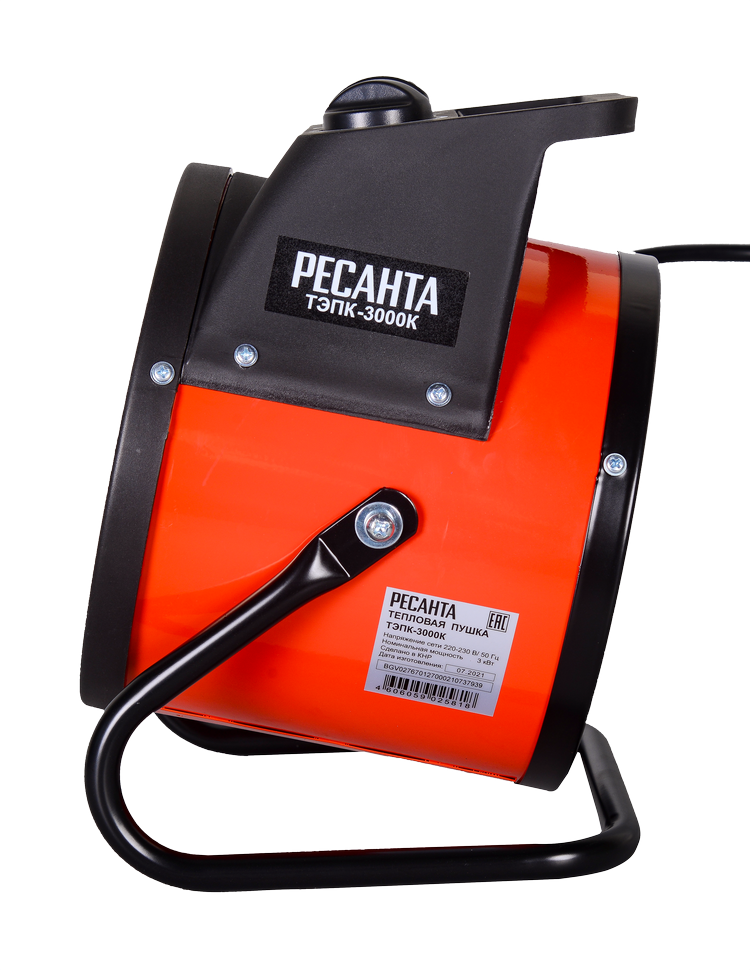 Электрическая теплопушка РЕСАНТА ТЭПК-3000K купить по цене 3&nbsp;590 ₽ в интернет магазине ТЕХСАД