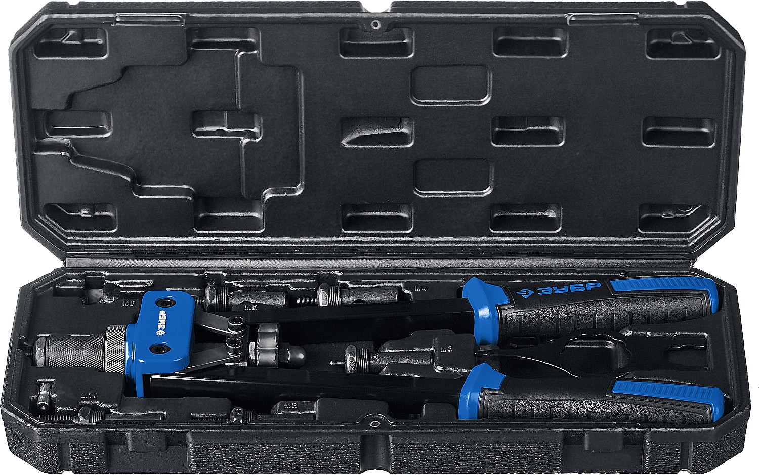 ЗУБР М3-М10 для резьбовых заклепок, заклепочник двуручный 31056 Профессионал купить по цене 3&nbsp;850 ₽ в интернет магазине ТЕХСАД