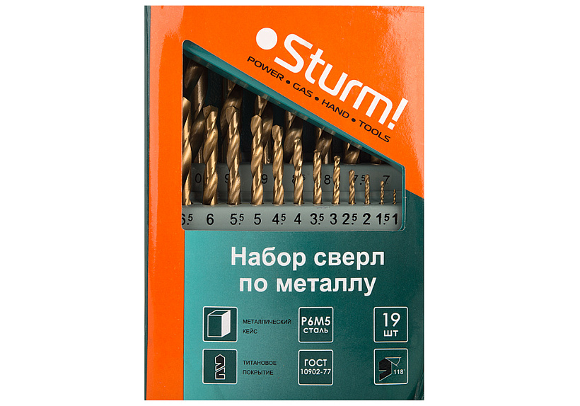 Набор сверл Sturm! 1055-03-SS3 купить по цене 1&nbsp;220 ₽ в интернет магазине ТЕХСАД