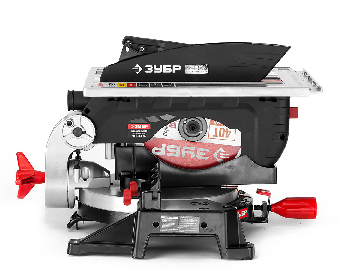 ЗУБР 1800 Вт, 250х30 мм, пила торцовочная комбинированная ЗПТК-255-1800 Мастер купить по цене 26&nbsp;430 ₽ в интернет магазине ТЕХСАД