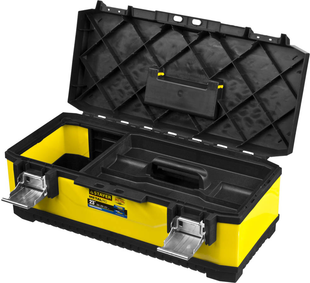 STAYER 584 х 289 х 222 мм (23''), металлический, ящик для инструментов METALPro 2-38011-21.5_z01 купить по цене 3&nbsp;801 ₽ в интернет магазине ТЕХСАД