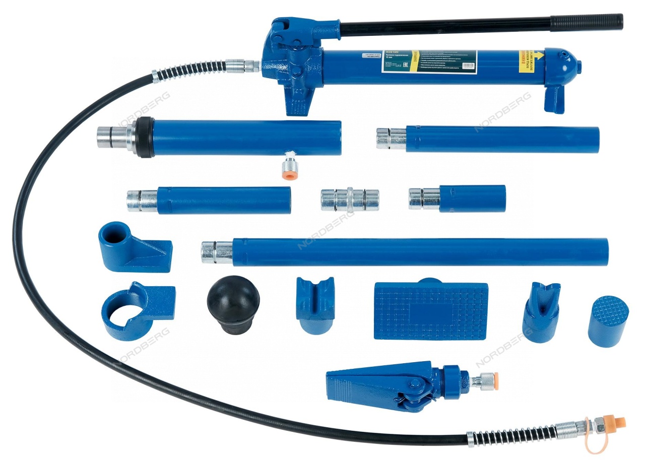 Набор гидравлического инструмента (гидравличекая растяжка), 10 т, кейс NORDBERG N3810N купить по цене 22&nbsp;118 ₽ в интернет магазине ТЕХСАД
