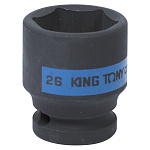 Головка торцевая ударная шестигранная 1/2'', 26 мм KING TONY 453526M купить по цене 550 ₽ в интернет магазине ТЕХСАД