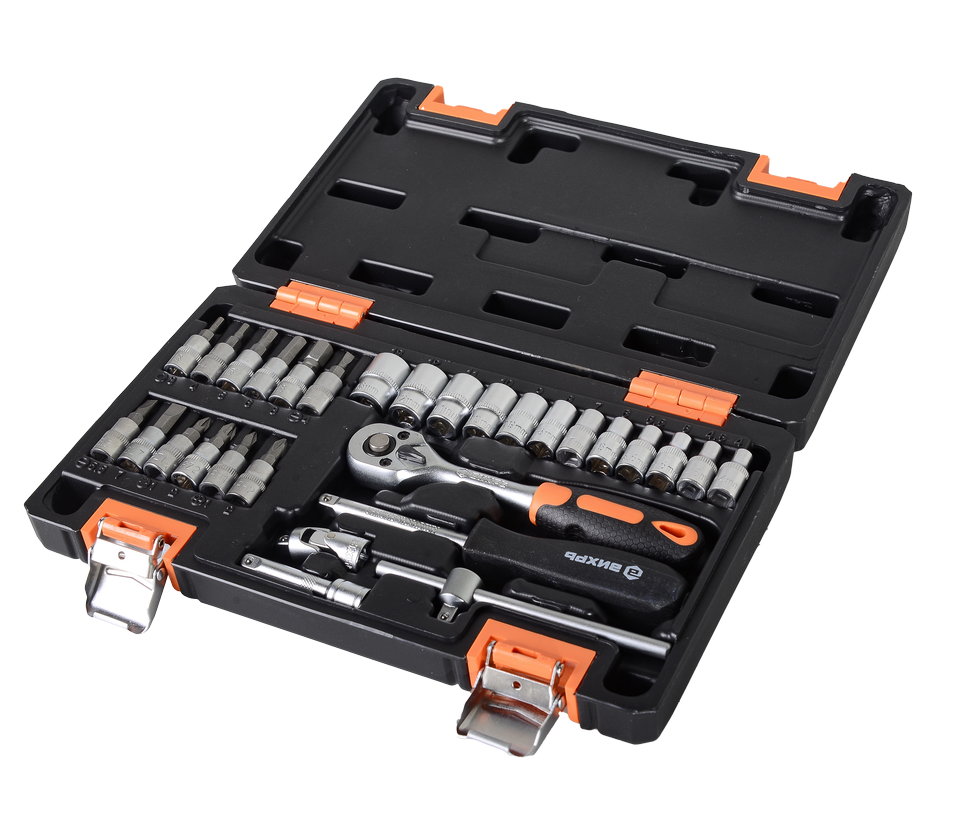 Набор инструментов, 1/4'' , CrV, пластиковый кейс 29 предм Вихрь купить по цене 2&nbsp;290 ₽ в интернет магазине ТЕХСАД