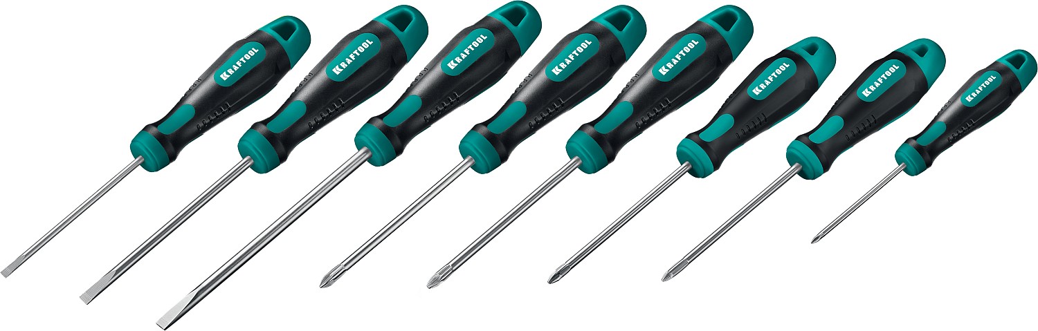 KRAFTOOL 8 шт, набор отверток Х-Drive-8 250081-H8 купить по цене 2&nbsp;180 ₽ в интернет магазине ТЕХСАД