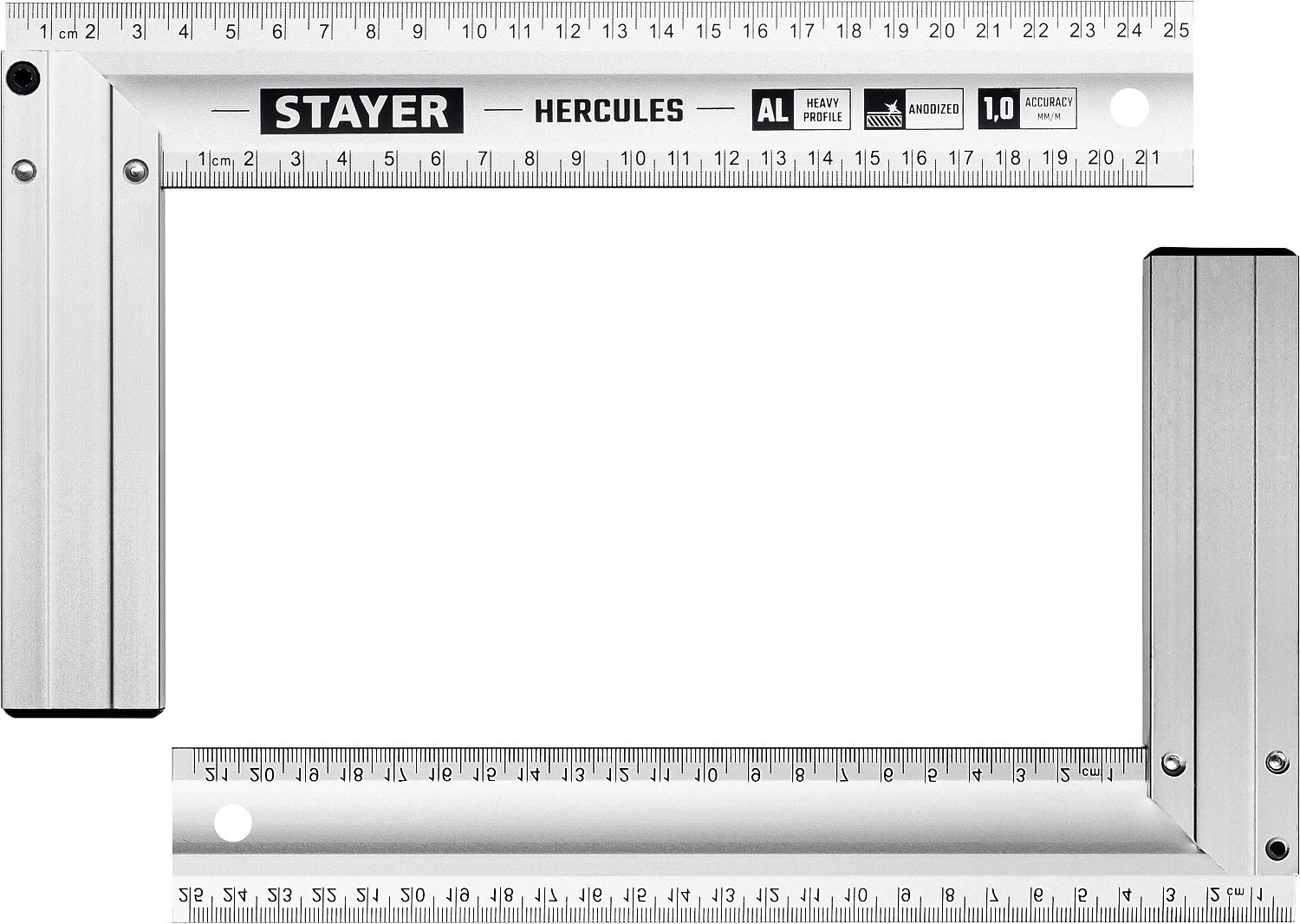 STAYER 250 х 2 мм, с усиленным алюминиевым полотном, жесткий столярный угольник HERCULES 3432-25 Professional купить по цене 370 ₽ в интернет магазине ТЕХСАД
