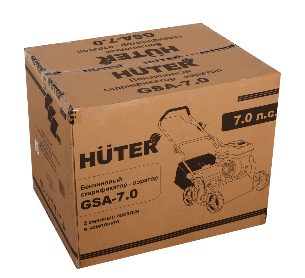 Бензиновый скарификатор-аэратор Huter GSA-7,0 купить по цене 51&nbsp;590 ₽ в интернет магазине ТЕХСАД