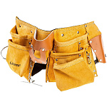 STAYER 10 карманов, кожаный, петля (скоба) для крупного инструмента, пояс для инструментов 38512 купить по цене 2&nbsp;240 ₽ в интернет магазине ТЕХСАД