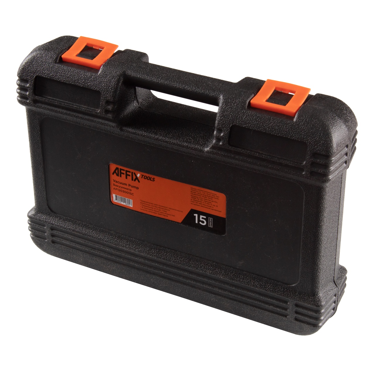 Вакуумметр, от -1 до 0 бар, комплект адаптеров, кейс, 15 предметов AFFIX AF12030015C купить по цене 1&nbsp;980 ₽ в интернет магазине ТЕХСАД