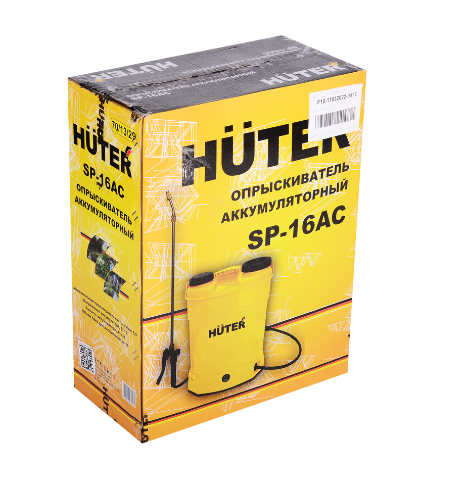 Опрыскиватель аккумуляторный Huter SP-16AC купить по цене 5&nbsp;390 ₽ в интернет магазине ТЕХСАД