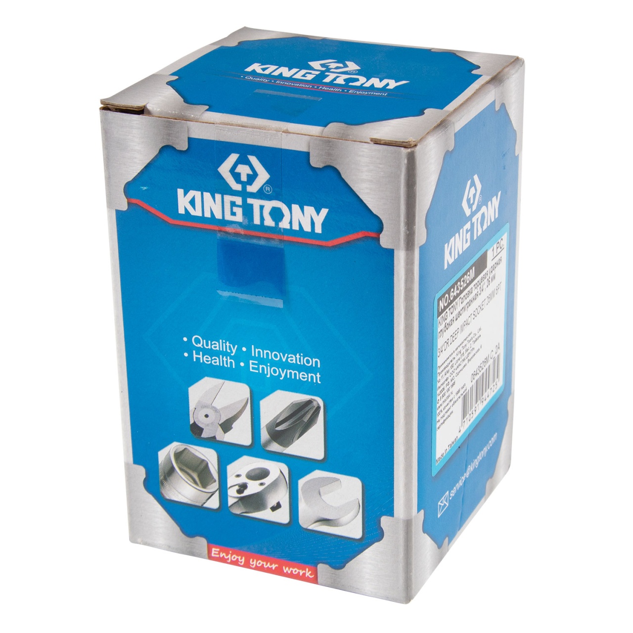 Головка торцевая ударная глубокая шестигранная 3/4'', 26 мм KING TONY 643526M купить по цене 1&nbsp;590 ₽ в интернет магазине ТЕХСАД