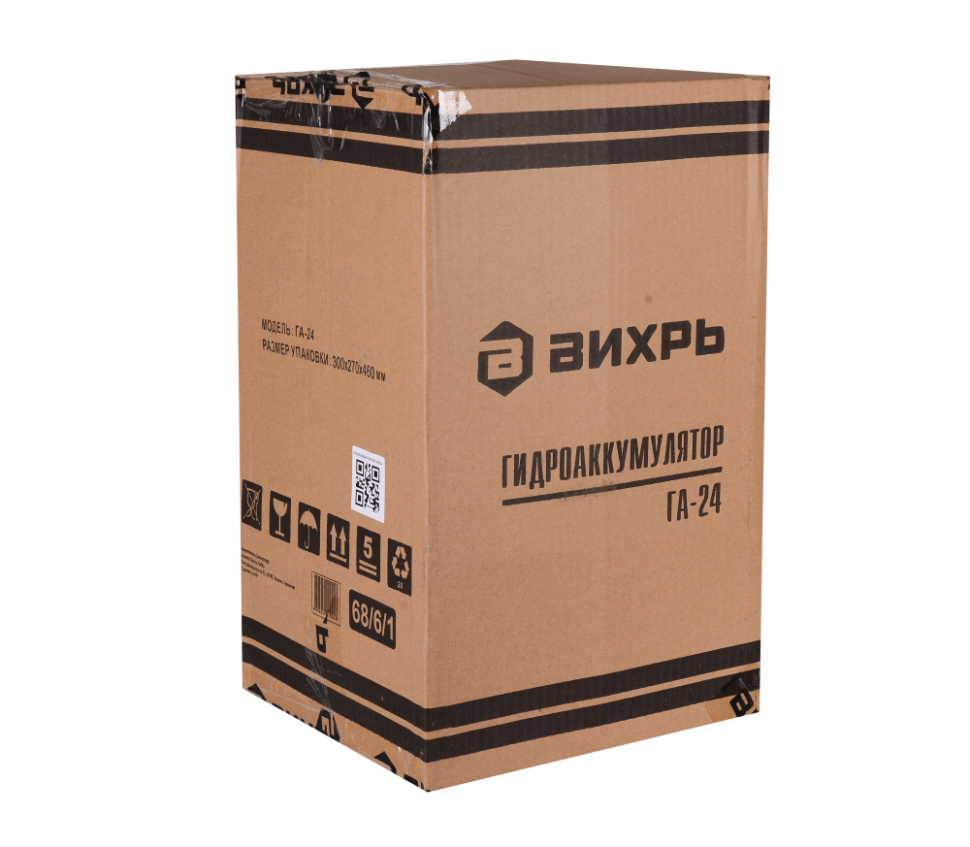 Гидроаккумулятор (гидробак) ВИХРЬ ГА-24 купить по цене 2&nbsp;090 ₽ в интернет магазине ТЕХСАД