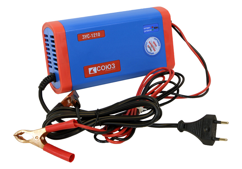Зарядное устройство СОЮЗ ЗУС-1210 купить по цене 1&nbsp;790 ₽ в интернет магазине ТЕХСАД