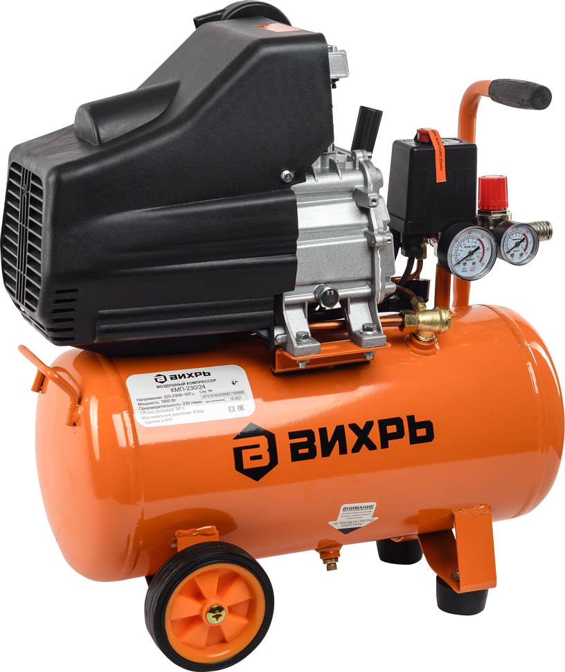 Компрессор ВИХРЬ КМП-230/24 купить по цене 11&nbsp;990 ₽ в интернет магазине ТЕХСАД