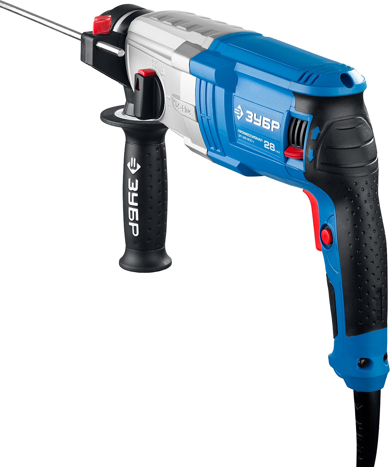 ЗУБР 800 Вт, 0-1200 об/мин, 0-4800 уд/мин, кейс, перфоратор горизонтальный ЗП-28-800 К Профессионал купить по цене 8&nbsp;960 ₽ в интернет магазине ТЕХСАД