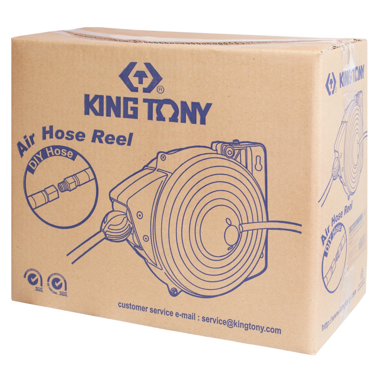 Шланг пневматический на автоматической катушке 8х12 мм, 10 м, полиуретановый, резьба 1/4'' KING TONY 79912-10 купить по цене 21&nbsp;750 ₽ в интернет магазине ТЕХСАД