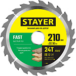 STAYER 210 x 32/30 мм, 24Т, диск пильный по дереву FAST 3680-210-32-24_z01 Master купить по цене 700 ₽ в интернет магазине ТЕХСАД