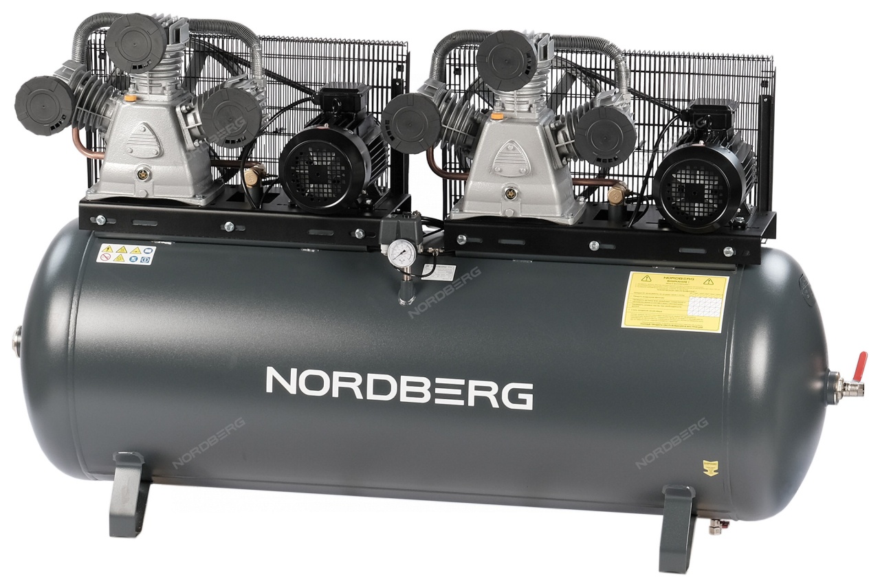 Компрессор поршневой, ременной NORDBERG NCP500/1900 купить по цене 395&nbsp;704 ₽ в интернет магазине ТЕХСАД