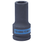 Головка торцевая ударная глубокая шестигранная 3/4'', 19 мм KING TONY 643519M купить по цене 1&nbsp;570 ₽ в интернет магазине ТЕХСАД