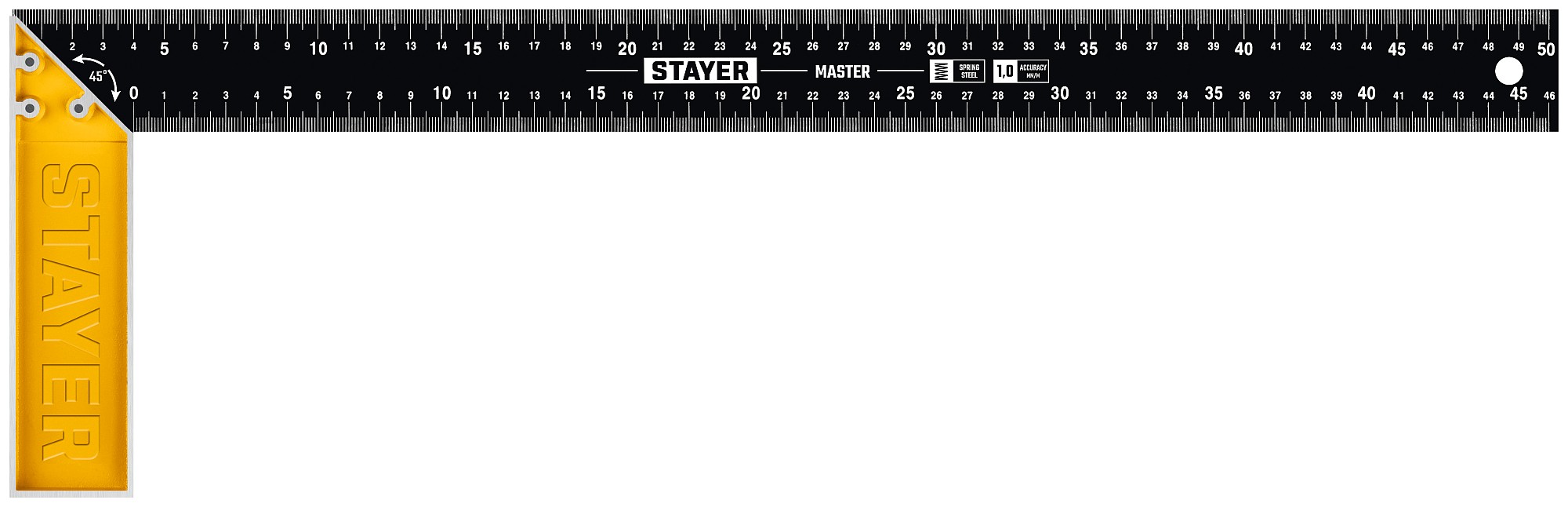 STAYER 500 мм, столярный угольник со стальным полотном 3430-50 купить по цене 490 ₽ в интернет магазине ТЕХСАД