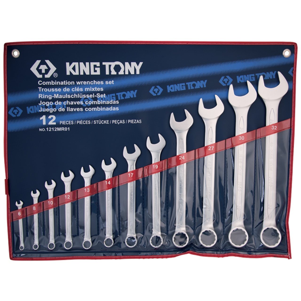 Набор комбинированных ключей, 6-32 мм, 12 предметов KING TONY 1212MR01 купить по цене 8&nbsp;700 ₽ в интернет магазине ТЕХСАД