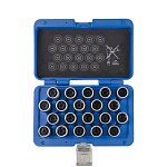 Набор насадок для секреток колес VW, 20 предметов KING TONY 9BW0120 купить по цене 23&nbsp;500 ₽ в интернет магазине ТЕХСАД